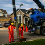 Hydrovac excavation